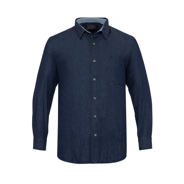 Denim Executive Ultra Light 5.5 Oz Long Sleeve Shirt For Men